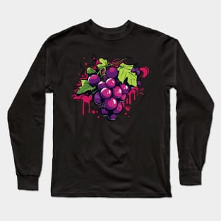 Juicy Fruit Grapes Summer Long Sleeve T-Shirt